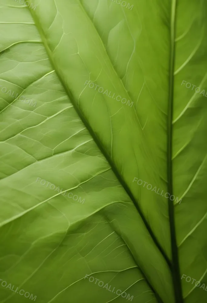 Minimal Soft Studio Light Photography Close Up Of Green Leaf With Detailed Texture And Folds High Detail Solid Bold Color Background 13 3994