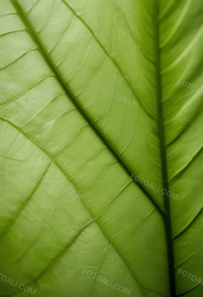 Minimal Soft Studio Light Photography Close Up Of Green Leaf With Detailed Texture And Folds High Detail Solid Bold Color Background 15 C5d2