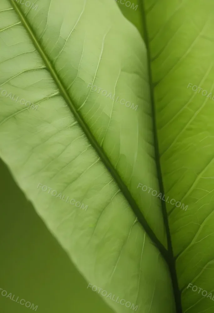Minimal Soft Studio Light Photography Close Up Of Green Leaf With Detailed Texture And Folds High Detail Solid Bold Color Background 8 4828