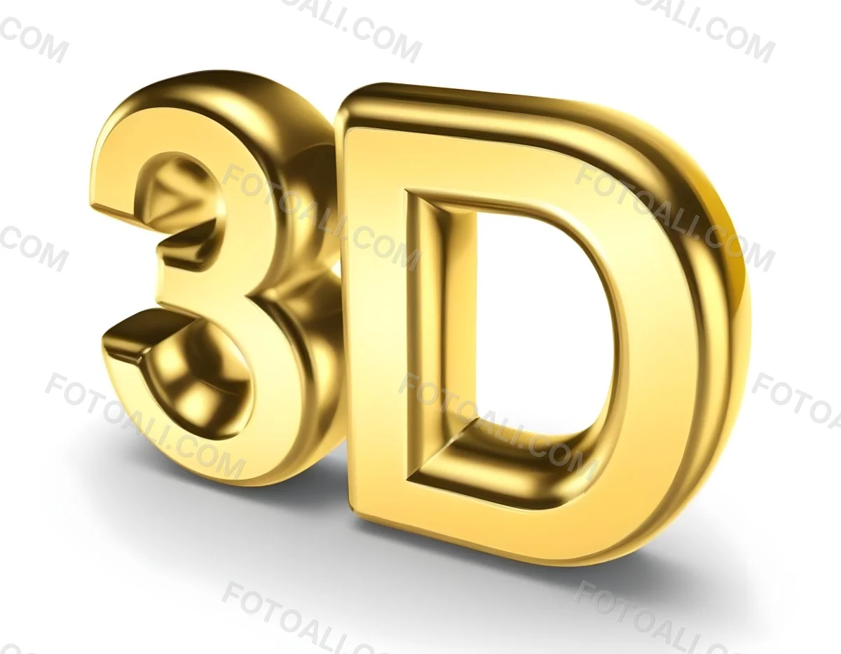 Minimal Soft Studio Light Photography Golden 3d Text With A Shiny Surface Featuring The Numbers 3 And D Prominently Displayed Set Against A Light Background The Letters Have A Smooth Finish Emphasizing Their Thre 17 Bb27