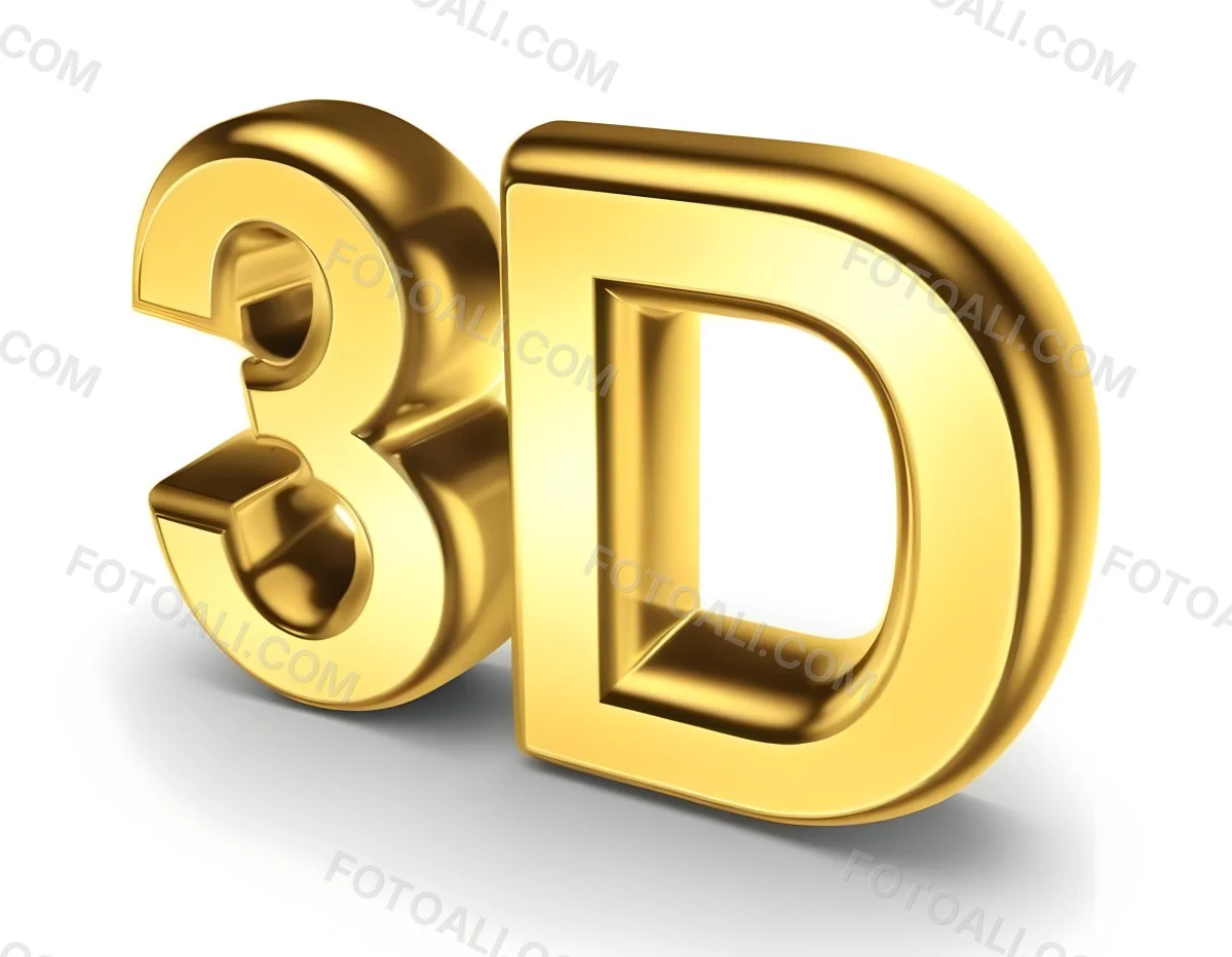Minimal Soft Studio Light Photography Golden 3d Text With A Shiny Surface Featuring The Numbers 3 And D Prominently Displayed Set Against A Light Background The Letters Have A Smooth Finish Emphasizing Their Thre 20 4f33