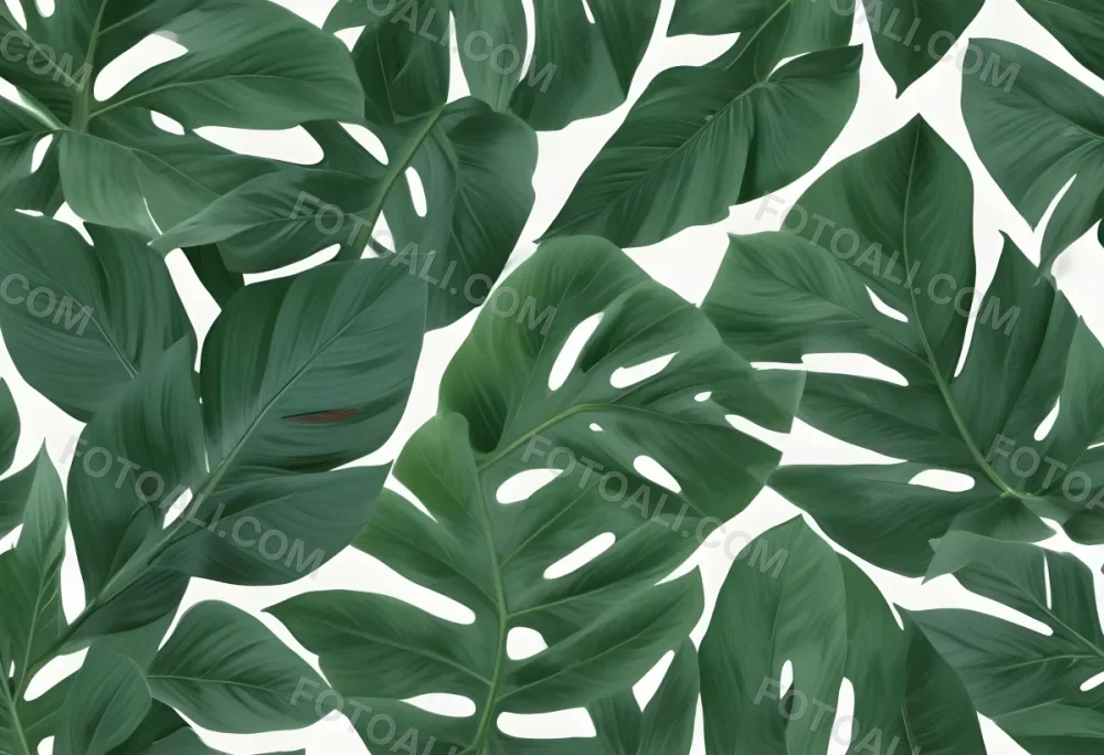 Minimal Soft Studio Light Photography Tropical Leaves In A White Background High Detail Solid Bold Color Background 38 E42f