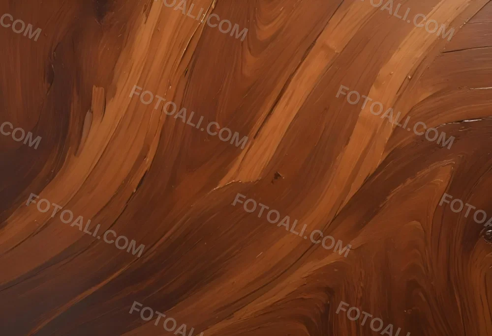 Oil Painting A Close Up View Of A Wooden Surface With A Rich Brown Color Featuring Fine Grain Patterns And A Smooth Texture The Wood Appears Polished And Uniform With Subtle Variations In Shade Creative Extremely D 4 9218