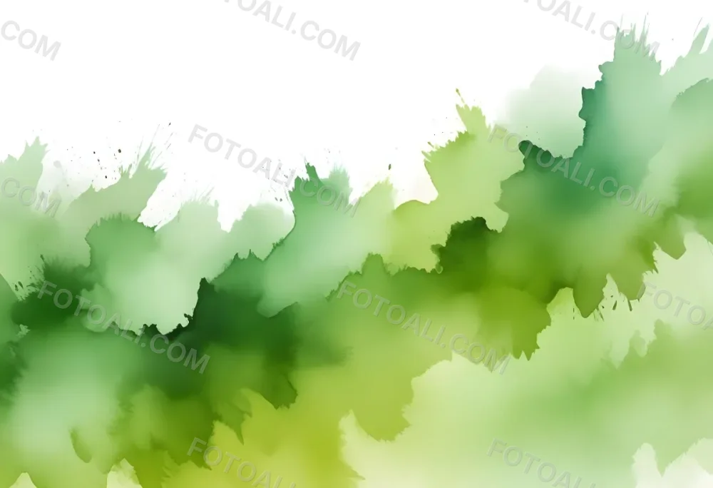 Oil Painting Abstract Watercolor Painting With A Blend Of Vibrant Green And White Hues Creating A Soft Textured Effect On A Textured Background Creative Extremely Detailed Brush Stroke 14 Ae50