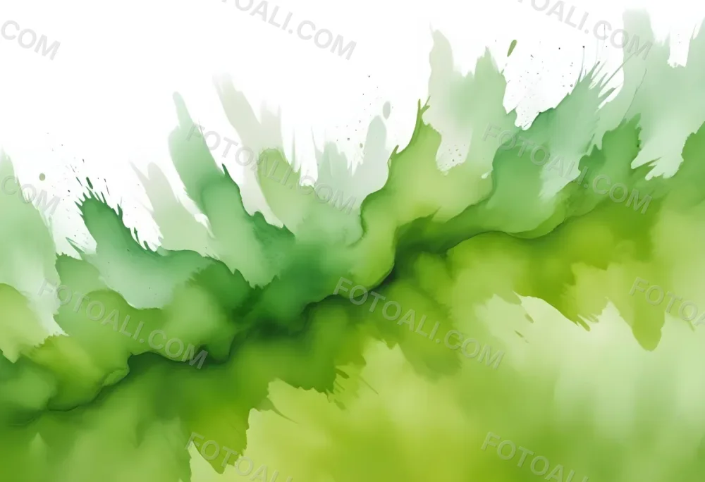 Oil Painting Abstract Watercolor Painting With A Blend Of Vibrant Green And White Hues Creating A Soft Textured Effect On A Textured Background Creative Extremely Detailed Brush Stroke 5 949b