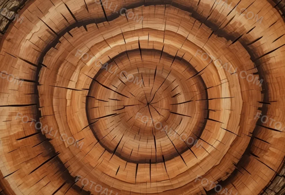 Oil Painting Close Up Of A Cross Section Of A Tree Trunk Showcasing Concentric Growth Rings In Various Shades Of Brown With Visible Patterns And Grain Patterns Creative Extremely Detailed Brush Stroke 13 125b