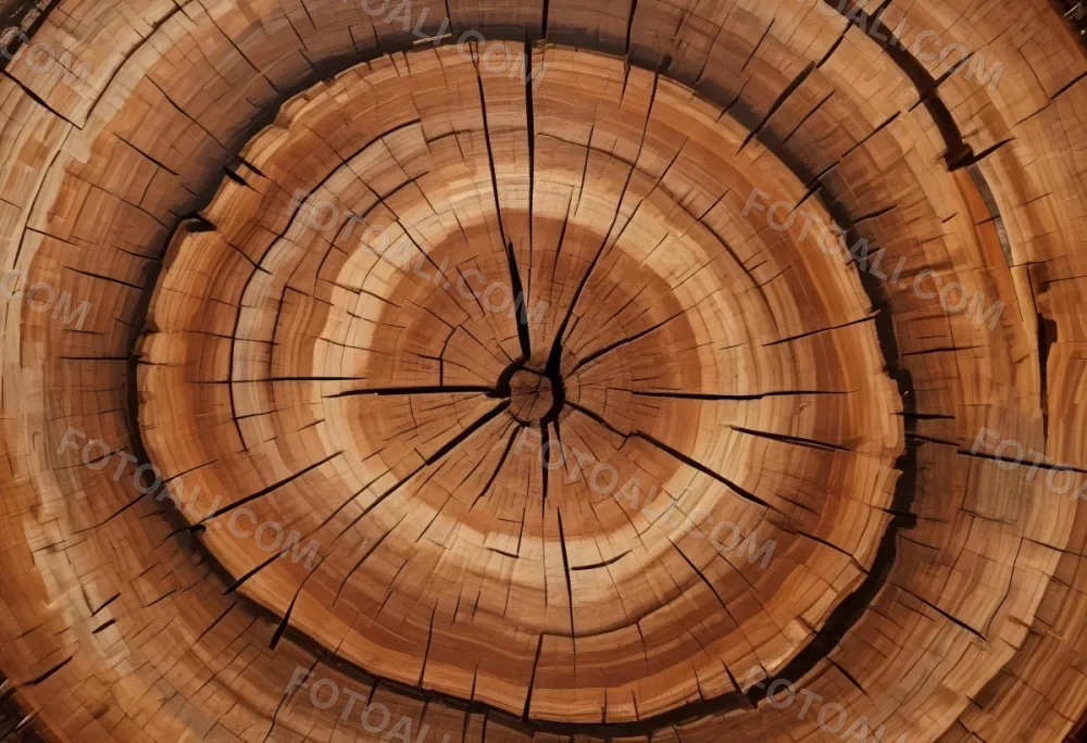Oil Painting Close Up Of A Cross Section Of A Tree Trunk Showcasing Concentric Growth Rings In Various Shades Of Brown With Visible Patterns And Grain Patterns Creative Extremely Detailed Brush Stroke 16 254c