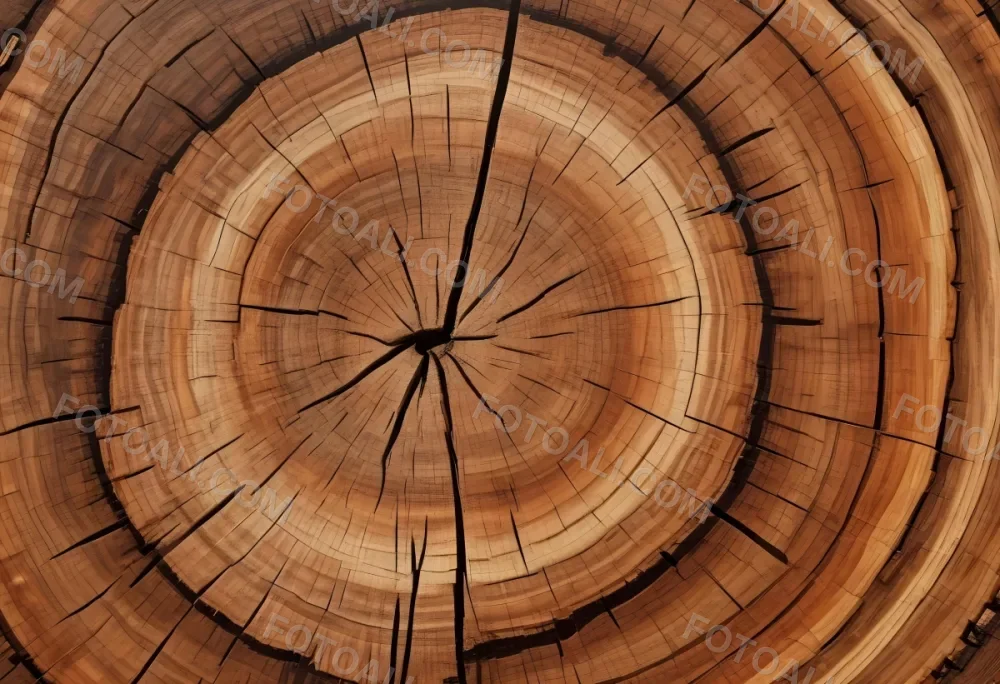 Oil Painting Close Up Of A Cross Section Of A Tree Trunk Showcasing Concentric Growth Rings In Various Shades Of Brown With Visible Patterns And Grain Patterns Creative Extremely Detailed Brush Stroke 3 A90f