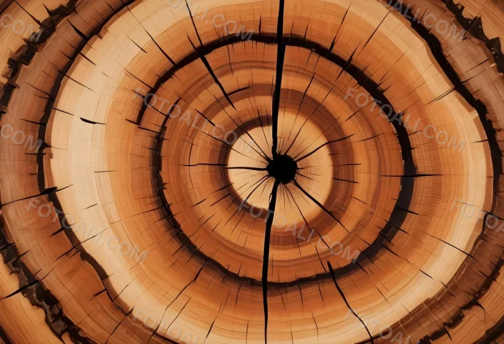 Oil Painting Close Up Of A Cross Section Of A Tree Trunk Showcasing Concentric Growth Rings In Various Shades Of Brown With Visible Patterns And Grain Patterns Creative Extremely Detailed Brush Stroke 9 9225