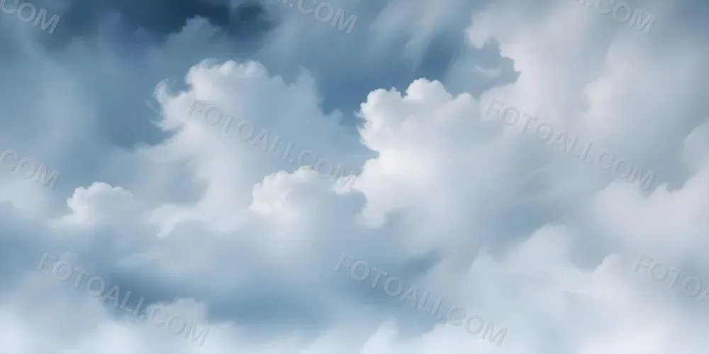 Oil Painting Cloudy Blue Sky With Wispy White Clouds Creative Extremely Detailed Brush Stroke 5 A490