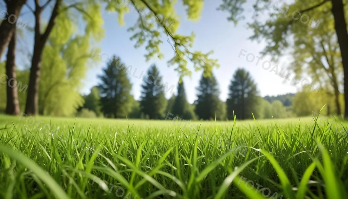 Oil Painting Green Grass In The Foreground Out Of Focus Trees And Sky In The Background Bright And Sunny Day Nature Creative Extremely Detailed Brush Stroke 22 D0e2