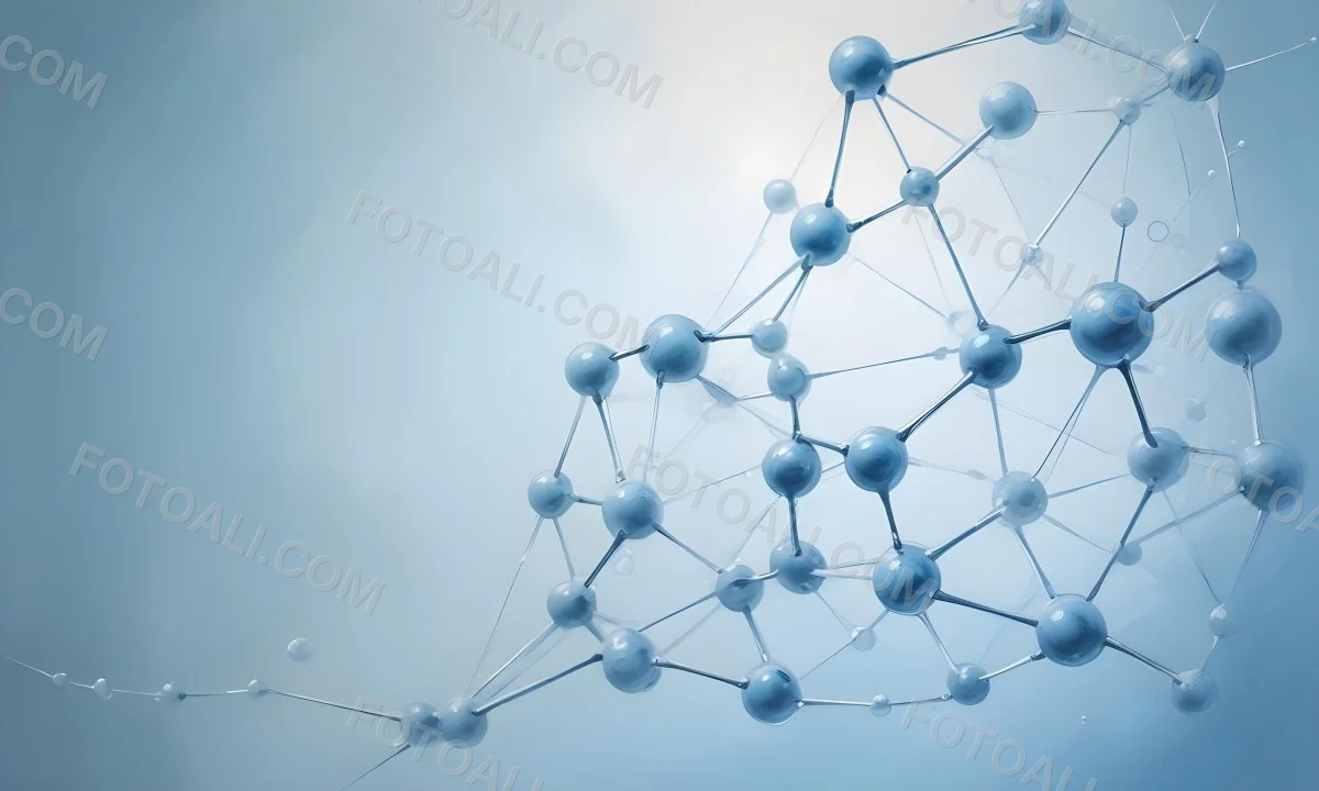 Oil Painting Molecular Structure With Transparent Spheres Connected By Thin Lines Light Blue Color Palette Soft Lighting Clean And Minimalist Design Scientific Background Creative Extremely Detailed Brush Stroke 37 Dd42