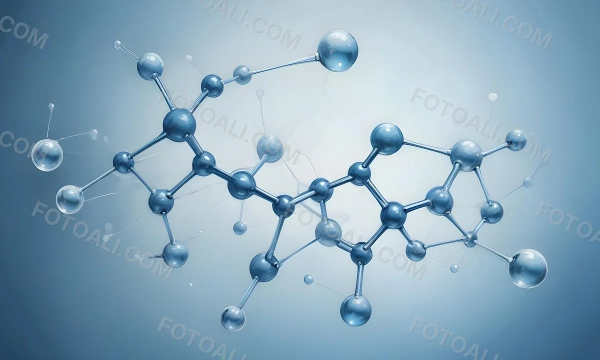 Oil Painting Molecular Structure With Transparent Spheres Connected By Thin Lines Light Blue Color Palette Soft Lighting Clean And Minimalist Design Scientific Background Creative Extremely Detailed Brush Stroke 41 E515