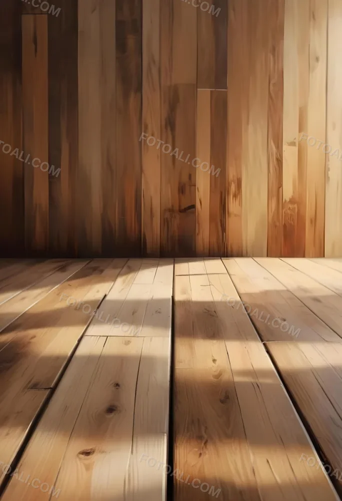 Oil Painting Wooden Floor With A Wooden Wall Background And Natural Lighting Creative Extremely Detailed Brush Stroke 7 6dbb