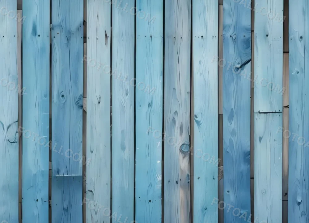 Old Wooden Fence With Blue Paint Vertical Planks Weathered Texture Rustic Background 31 9820