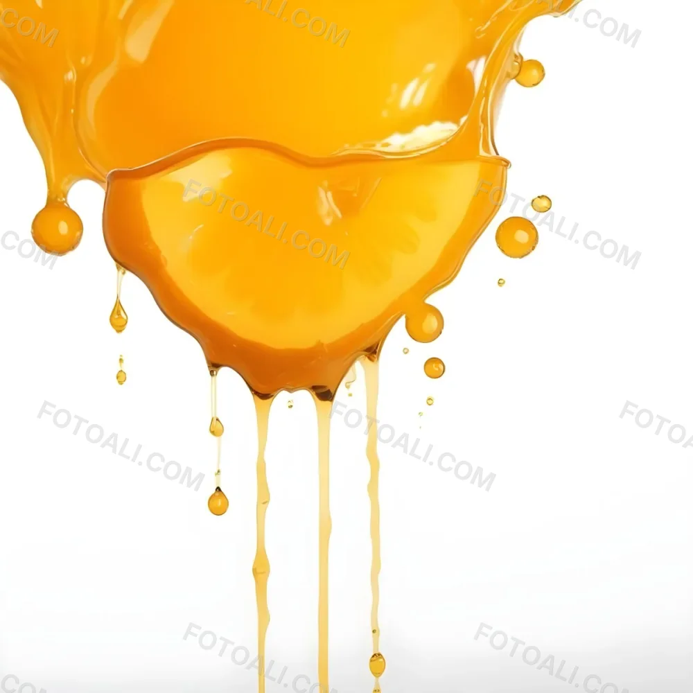 Orange Juice Splash With Liquid Drops Studio Shot White Background 21 B9c9
