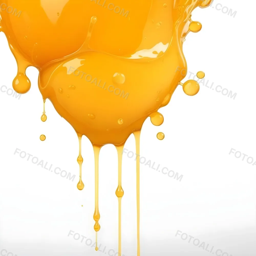 Orange Juice Splash With Liquid Drops Studio Shot White Background 8 787c