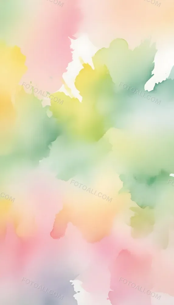 Pastel Watercolor Background With Yellow Pink And Green Hues Blending Together In A Soft Dreamy Texture Creating A Gentle And Calming Effect 12 F67c