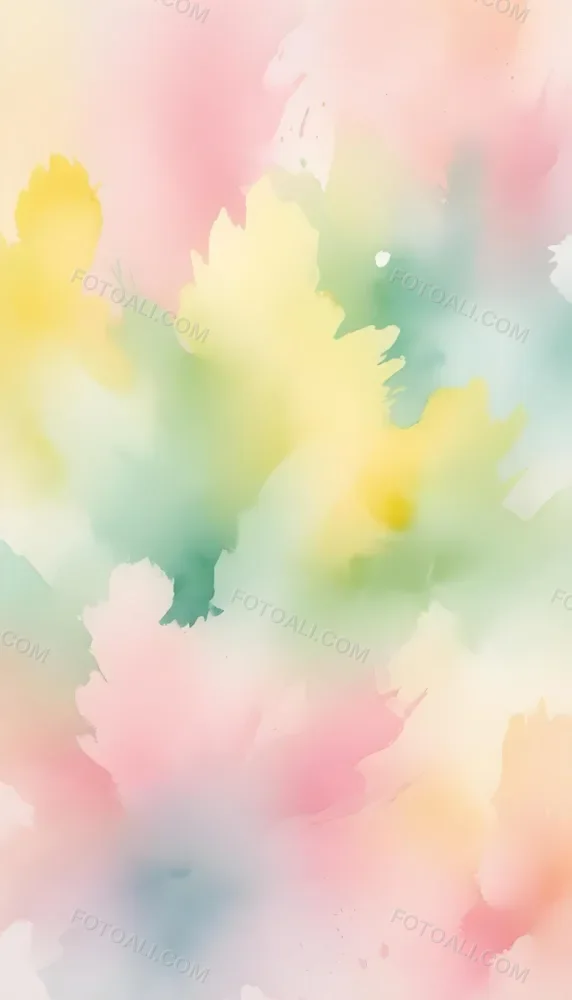 Pastel Watercolor Background With Yellow Pink And Green Hues Blending Together In A Soft Dreamy Texture Creating A Gentle And Calming Effect 17 5ece