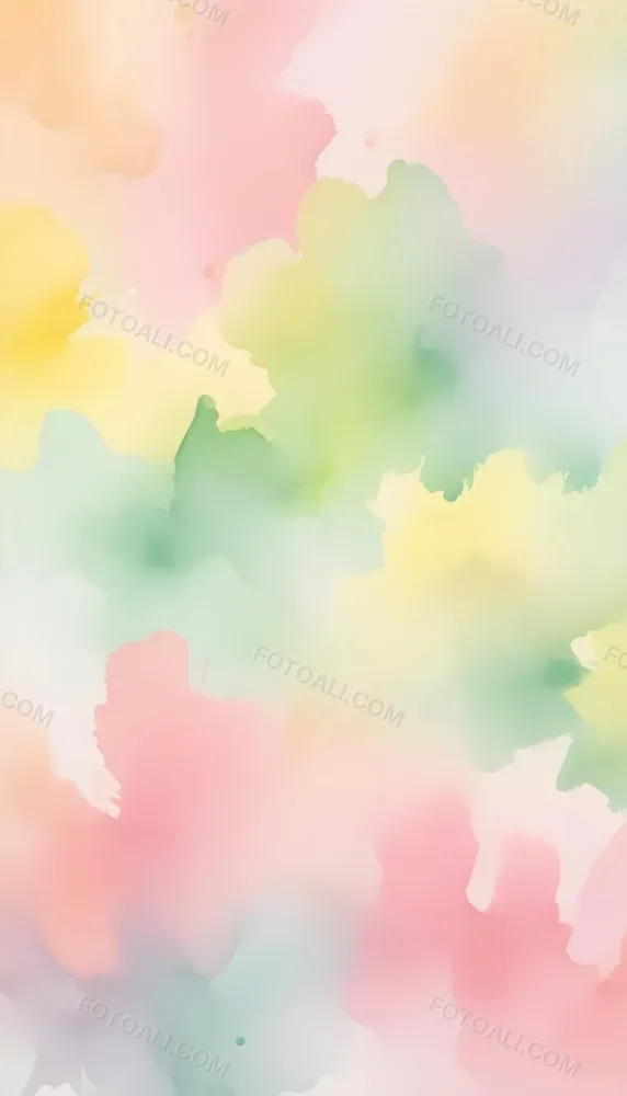 Pastel Watercolor Background With Yellow Pink And Green Hues Blending Together In A Soft Dreamy Texture Creating A Gentle And Calming Effect 21 E91c