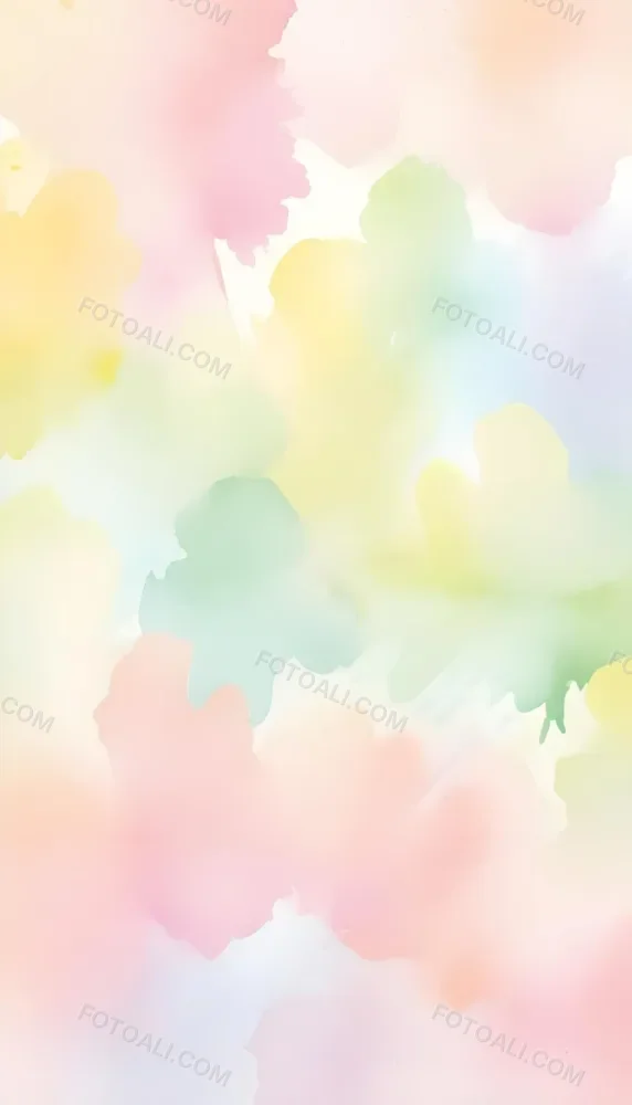 Pastel Watercolor Background With Yellow Pink And Green Hues Blending Together In A Soft Dreamy Texture Creating A Gentle And Calming Effect 4 3383