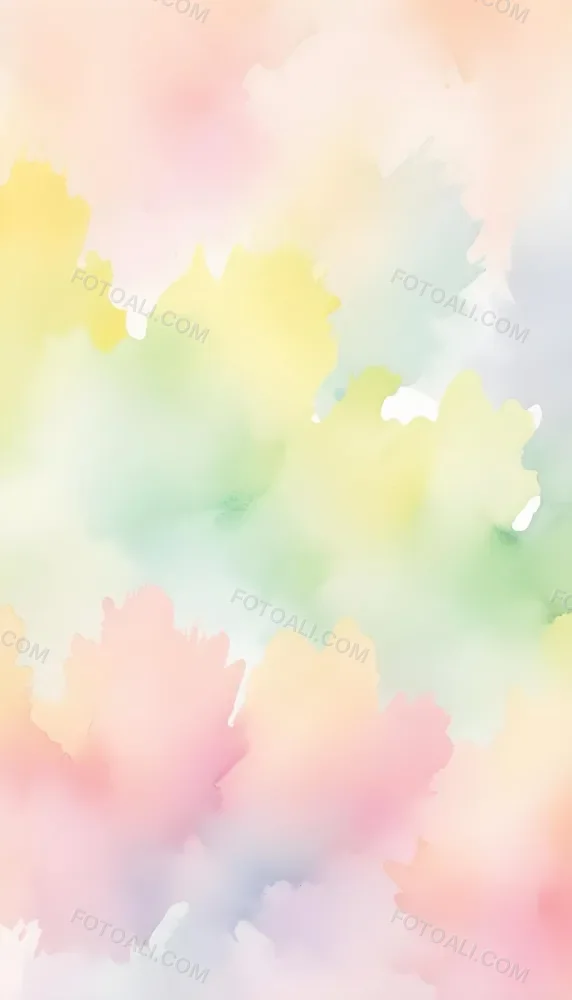 Pastel Watercolor Background With Yellow Pink And Green Hues Blending Together In A Soft Dreamy Texture Creating A Gentle And Calming Effect 6 4389