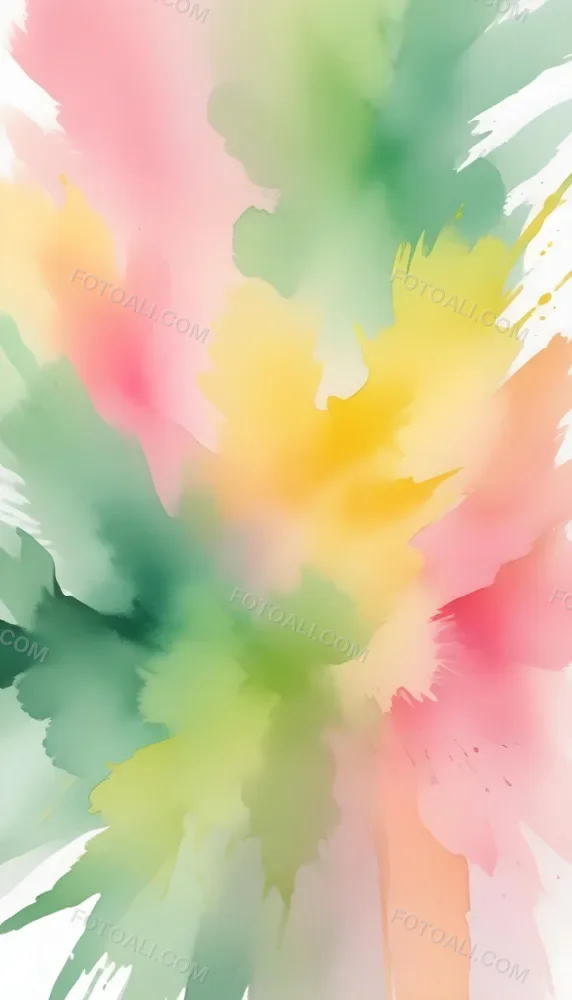 Pastel Watercolor Background With Yellow Pink And Green Hues Blending Together In A Soft Dreamy Texture Creating A Gentle And Calming Effect 7 1bed