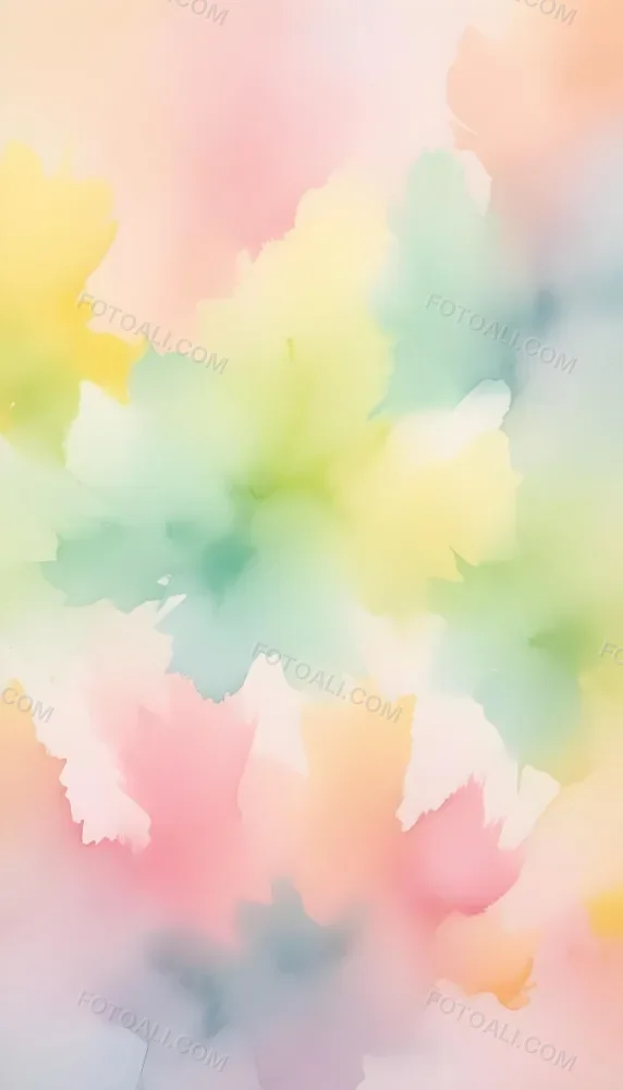 Pastel Watercolor Background With Yellow Pink And Green Hues Blending Together In A Soft Dreamy Texture Creating A Gentle And Calming Effect 8 9df0