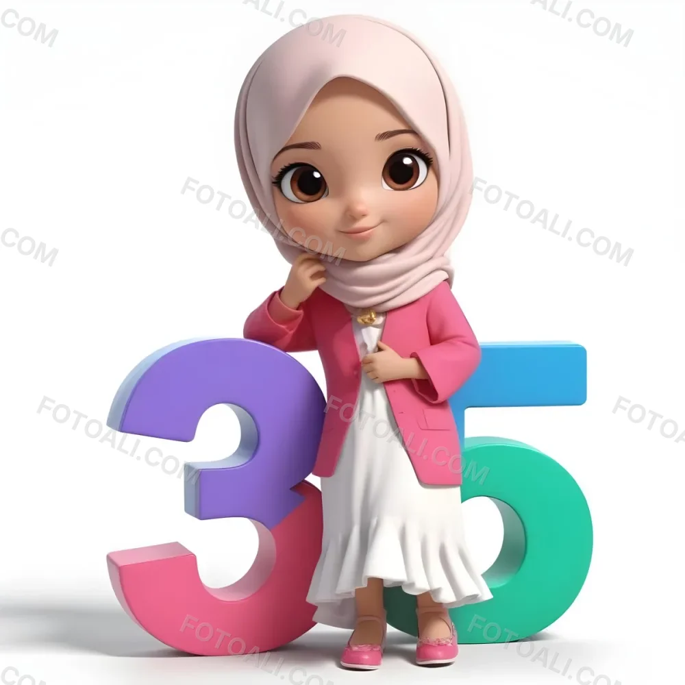 Pikaso Reimagine A Young Muslim Girl Wearing A Pink Hijab And White 11 3a32