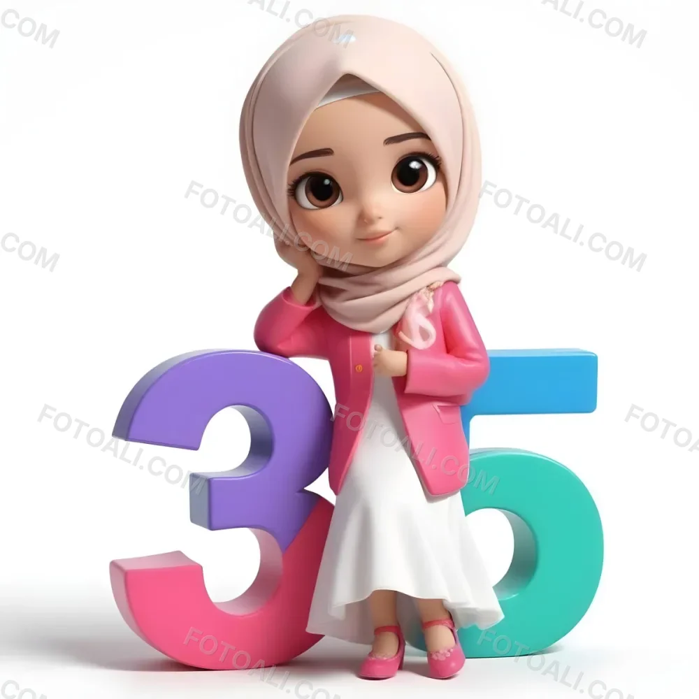 Pikaso Reimagine A Young Muslim Girl Wearing A Pink Hijab And White 13 3e3e