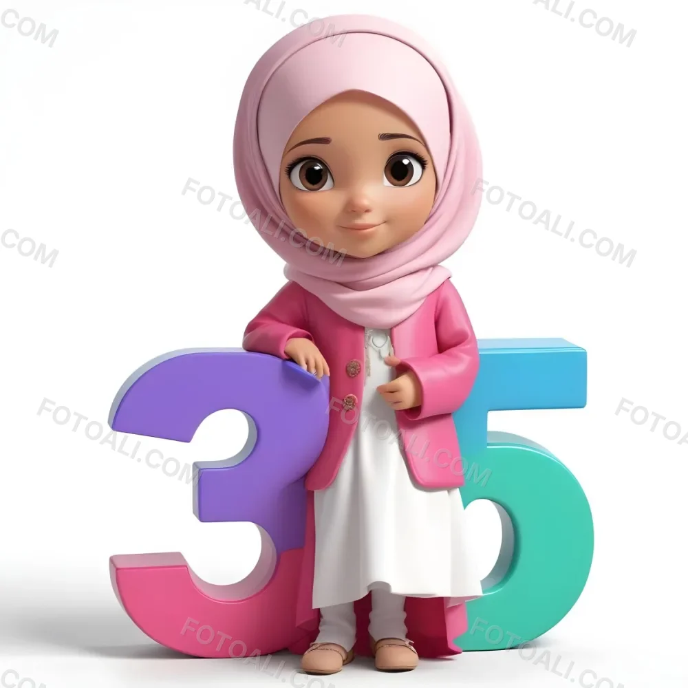Pikaso Reimagine A Young Muslim Girl Wearing A Pink Hijab And White 15 7ce0