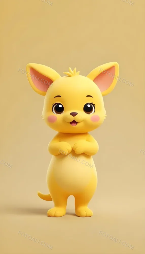 Pikaso Reimagine Adorable Cartoon Style A Plain Yellow Background W 89 6376