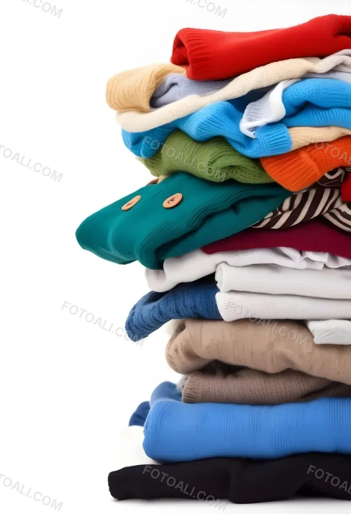 Pile Of White Folded Clothes Including Sweaters Pants And Sweaters Stacked Haphazardly On Top Of Each Other Creating A Organized And Organized Mess Colorful Background 36 B4ff