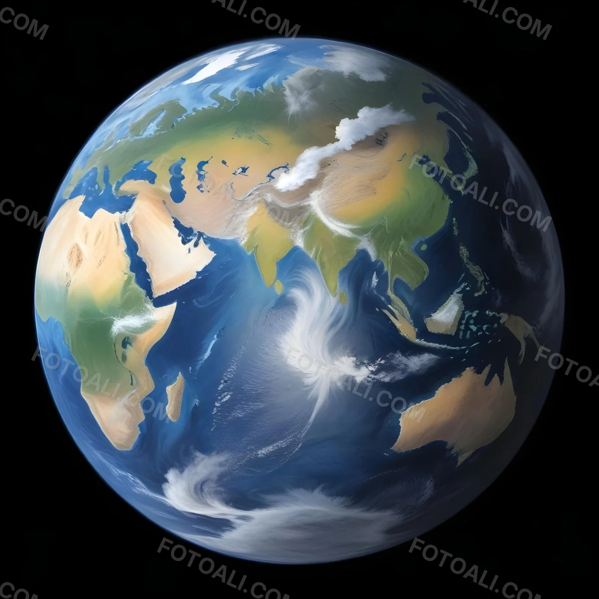 Planet Earth With Visible Continents Oceans And Cloud Formations Illuminated By Sunlight Set Against A Black Background Showcasing The Beauty And Complexity Of Our Home Planet 24 54b2 4029