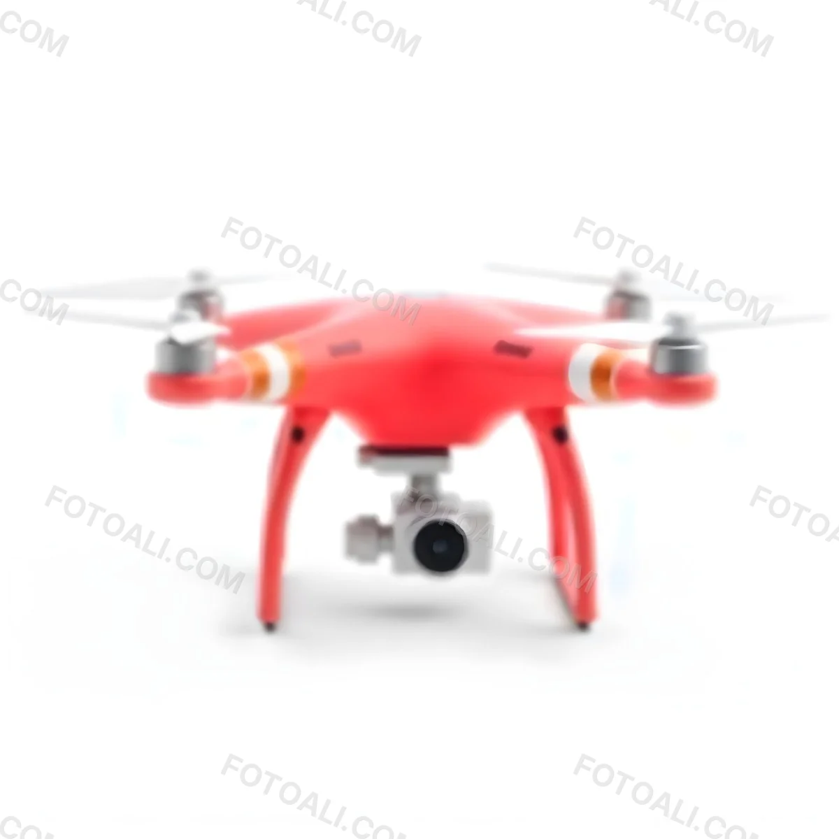 Red Dji Phantom Drone With White Stripes Camera Attached On A White Background 1 Eb1c