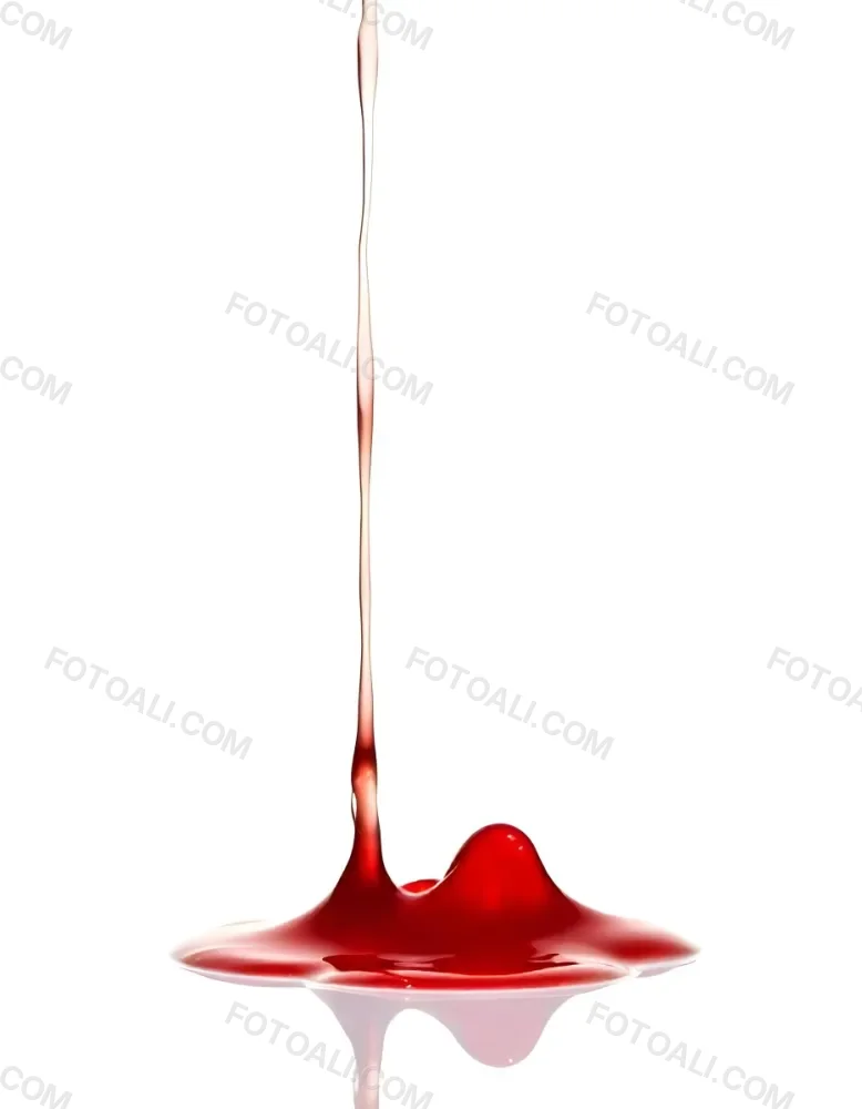 Red Liquid Pouring And Splashing On A White Surface Creating A Small Pool Clean And Simple Composition Studio Shot Bright Lighting 30 Fc37