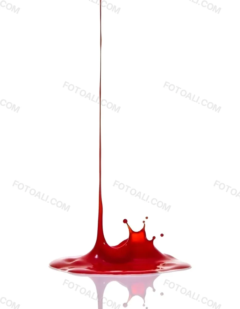 Red Liquid Pouring And Splashing On A White Surface Creating A Small Pool Clean And Simple Composition Studio Shot Bright Lighting 5 Dc95