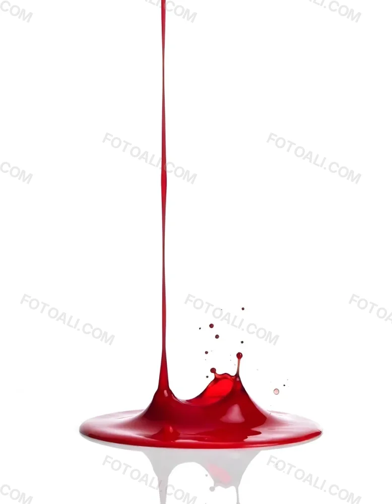Red Liquid Pouring And Splashing On A White Surface Creating A Small Pool Clean And Simple Composition Studio Shot Bright Lighting 9 09b3