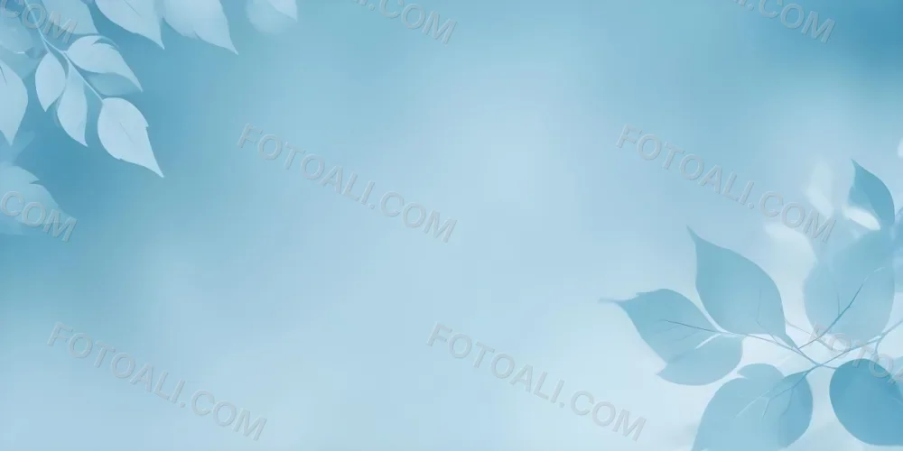 Soft Blue And White Abstract Background With Blurred Leaf Shapes 4 75bc