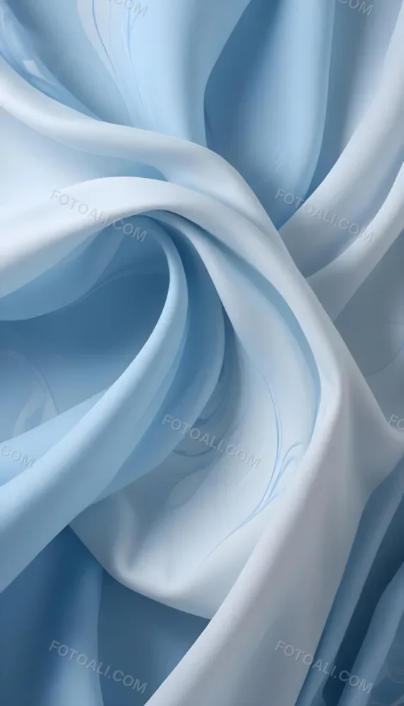 Soft Flowing Blue Fabric With Abstract Swirling Patterns 11 02c3