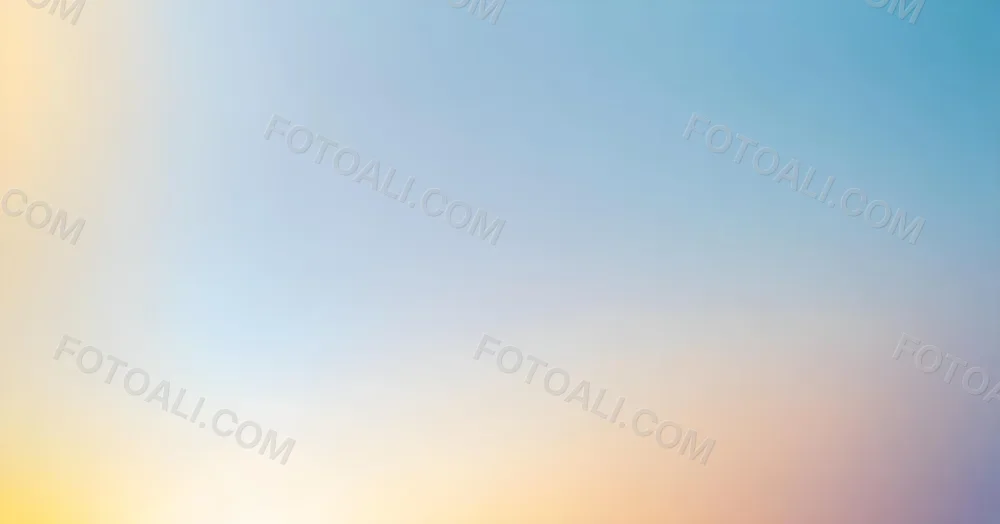 Soft Gradient Background With Blue Sky Transitioning To A Warm Yellow Horizon 10 3aca