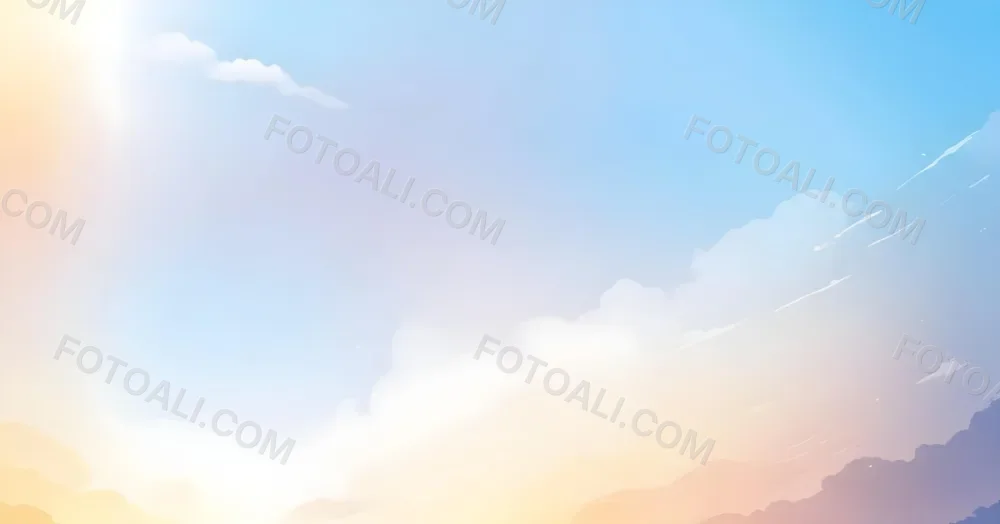 Soft Gradient Background With Blue Sky Transitioning To A Warm Yellow Horizon 47 051b