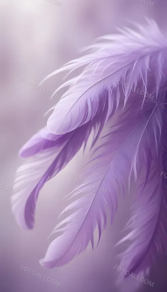 Soft Wispy Purple Feathers With A Blurred Ethereal Background6 3 3165