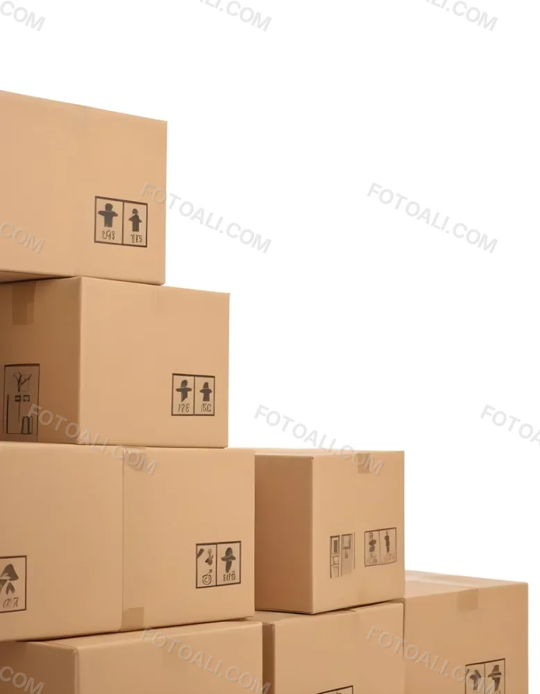 Stacks Of Cardboard Boxes With Fragile Symbols Suggesting A Moving Or Shipping Scene 1 18f8