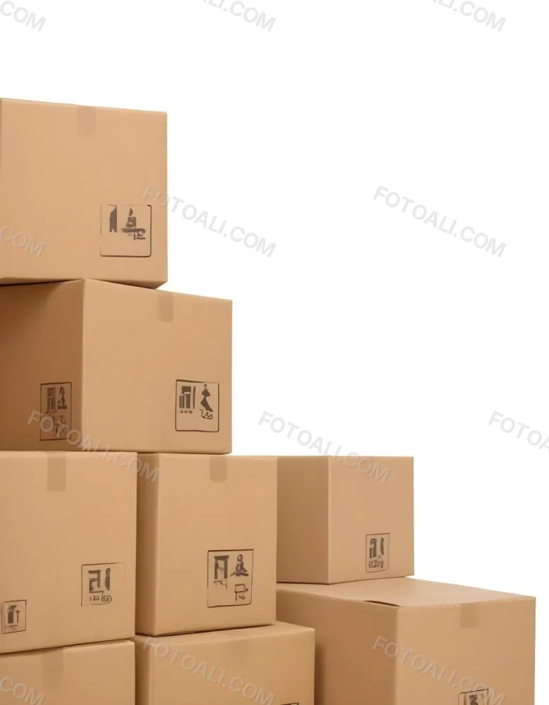 Stacks Of Cardboard Boxes With Fragile Symbols Suggesting A Moving Or Shipping Scene 6 2f4c