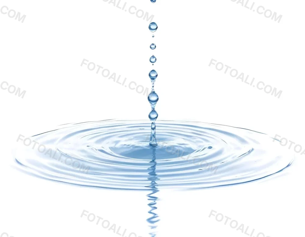 Water Drops Falling Into A Pool Of Water Creating Ripples Isolated On A White Background Clean And Minimalist High Resolution 10 D8fb