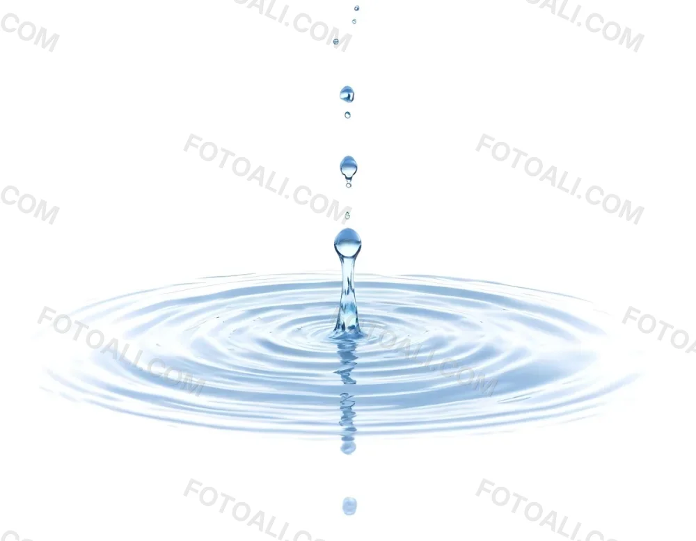 Water Drops Falling Into A Pool Of Water Creating Ripples Isolated On A White Background Clean And Minimalist High Resolution 16 1137