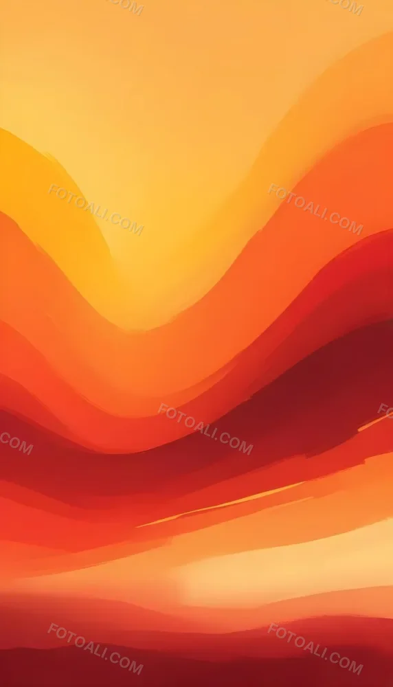 Watercolor Painting A Gradient Background Transitioning From Bright Yellow At The Top To Vibrant Orange And Red At The Bottom Creating A Warm And Energetic Atmosphere Creative Detailed Brush Stroke Minimal Spalsh 60 714f
