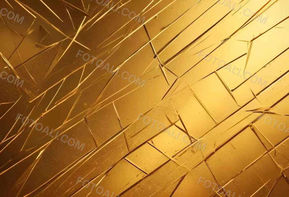 Watercolor Painting Golden Metallic Surface With Diagonal Lines And Reflections Creative Detailed Brush Stroke Minimal Spalsh 67 6535