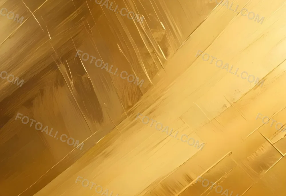 Watercolor Painting Golden Metallic Surface With Diagonal Lines And Reflections Creative Detailed Brush Stroke Minimal Spalsh 79 Faa9
